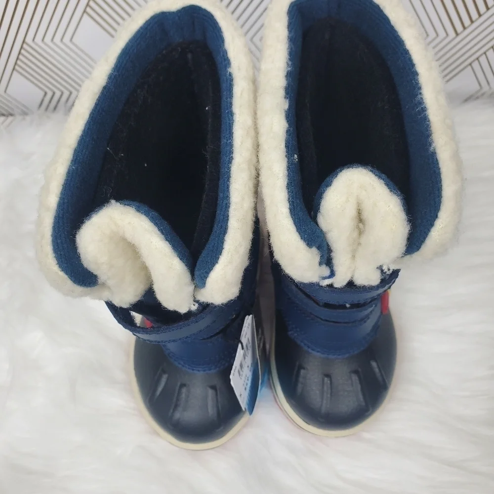 Boys Paw Patrol Multicolored Thermolite Snow Winter Boots Size 5 -22F Stay Warm.